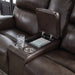 Crossplex Power Reclining Loveseat with Console - Visions in Furniture (La Mirada, CA)