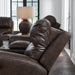 Crossplex Power Reclining Loveseat with Console - Visions in Furniture (La Mirada, CA)