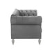 Emma Crystal Loveseat-Gray
