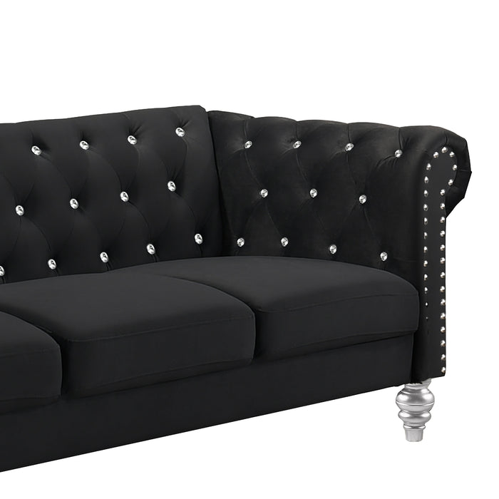 Emma Crystal Sofa-Black