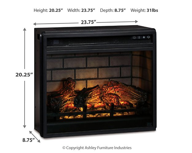 Wildenauer 76" TV Stand with Electric Fireplace - Visions in Furniture (La Mirada, CA)