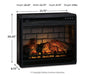 Wildenauer 76" TV Stand with Electric Fireplace - Visions in Furniture (La Mirada, CA)