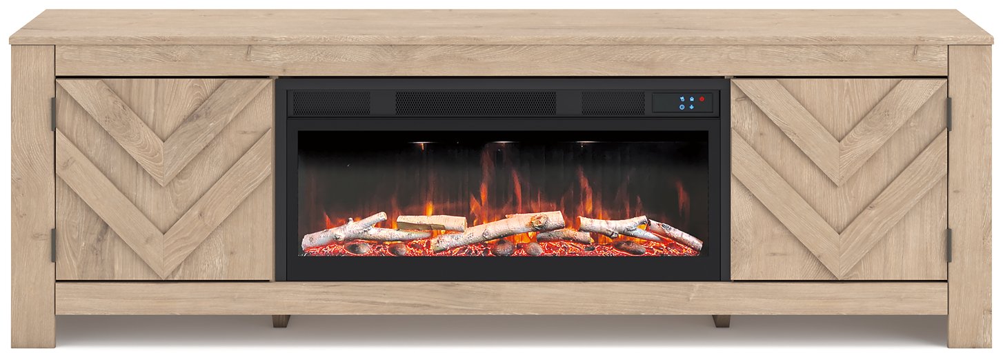 Cayboni 71" TV Stand with Electric Fireplace - Visions in Furniture (La Mirada, CA)