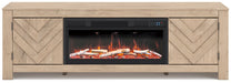 Cayboni 71" TV Stand with Electric Fireplace - Visions in Furniture (La Mirada, CA)