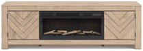 Cayboni 71" TV Stand with Electric Fireplace - Visions in Furniture (La Mirada, CA)