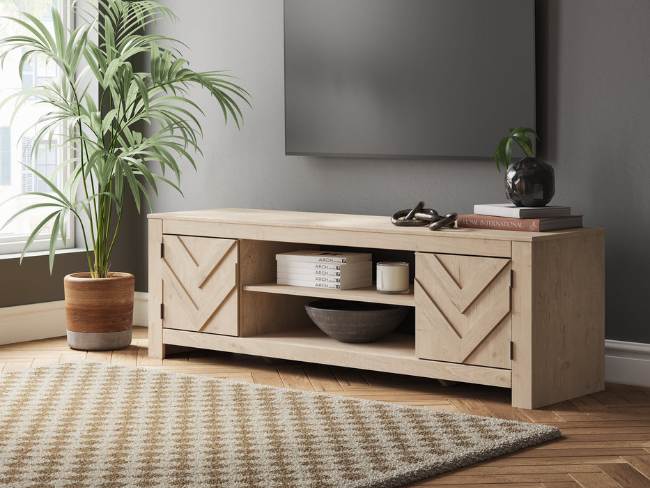 Cayboni 71" TV Stand with Electric Fireplace - Visions in Furniture (La Mirada, CA)