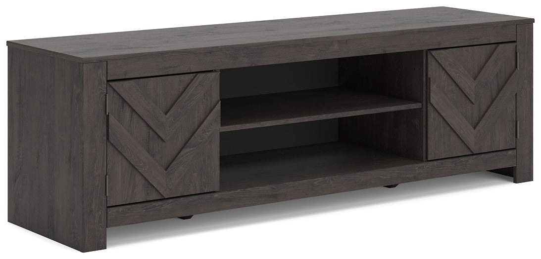 Cayboni 71" TV Stand with Electric Fireplace - Visions in Furniture (La Mirada, CA)