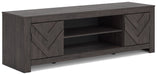 Cayboni 71" TV Stand with Electric Fireplace - Visions in Furniture (La Mirada, CA)