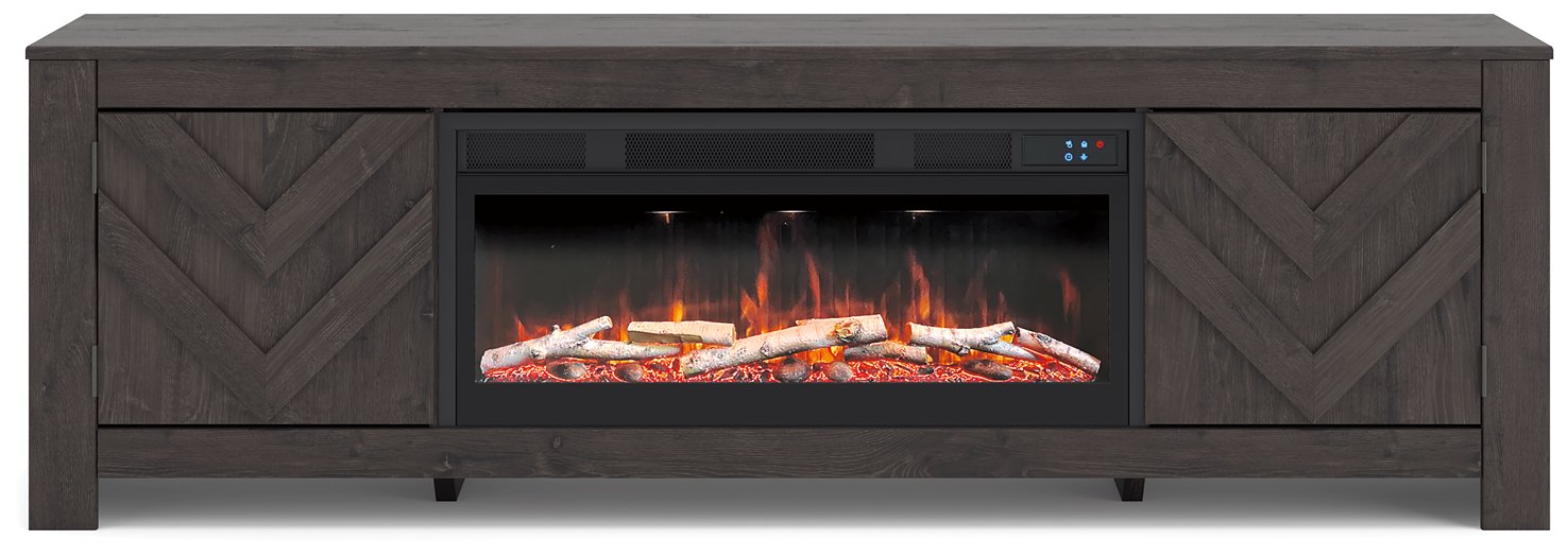 Cayboni 71" TV Stand with Electric Fireplace - Visions in Furniture (La Mirada, CA)