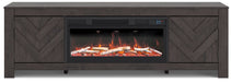 Cayboni 71" TV Stand with Electric Fireplace - Visions in Furniture (La Mirada, CA)