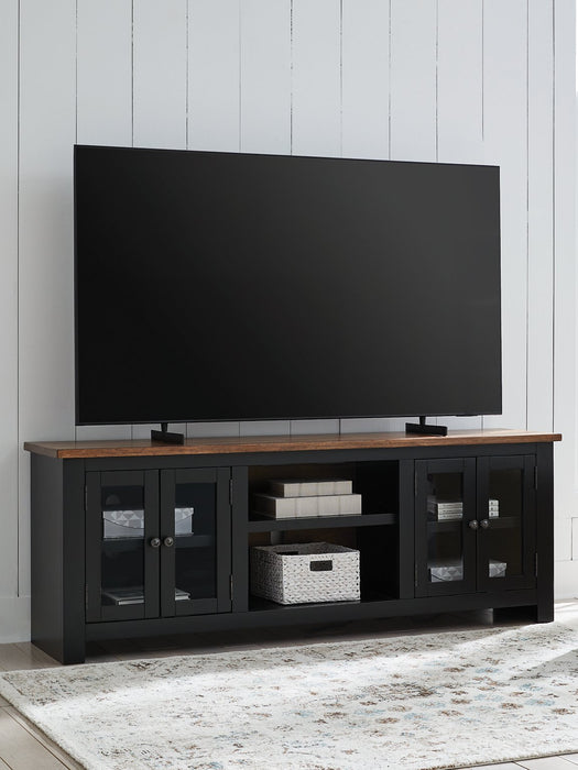 Wildenauer 76" TV Stand with Electric Fireplace - Visions in Furniture (La Mirada, CA)