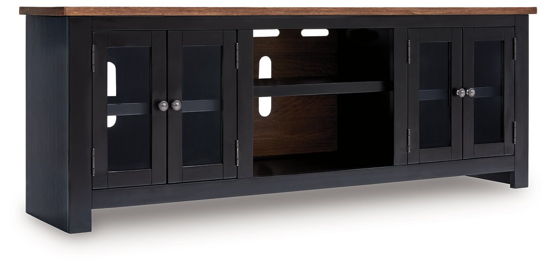 Wildenauer 76" TV Stand with Electric Fireplace - Visions in Furniture (La Mirada, CA)