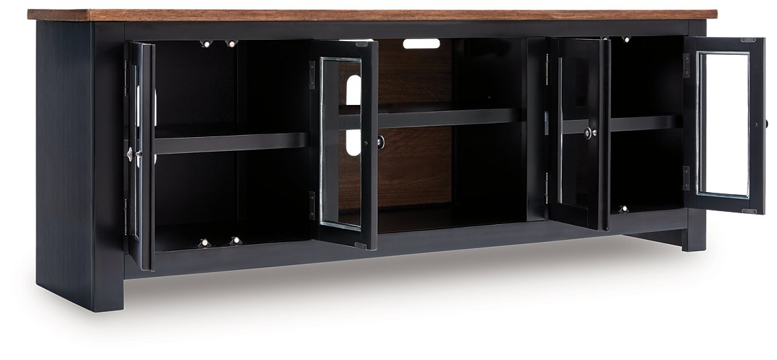 Wildenauer 76" TV Stand with Electric Fireplace - Visions in Furniture (La Mirada, CA)