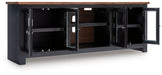 Wildenauer 76" TV Stand with Electric Fireplace - Visions in Furniture (La Mirada, CA)