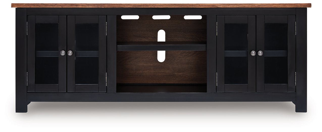 Wildenauer 76" TV Stand with Electric Fireplace - Visions in Furniture (La Mirada, CA)