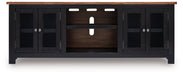 Wildenauer 76" TV Stand with Electric Fireplace - Visions in Furniture (La Mirada, CA)