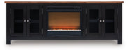 Wildenauer 76" TV Stand with Electric Fireplace - Visions in Furniture (La Mirada, CA)