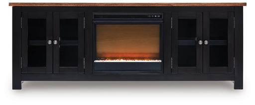 Wildenauer 76" TV Stand with Electric Fireplace - Visions in Furniture (La Mirada, CA)