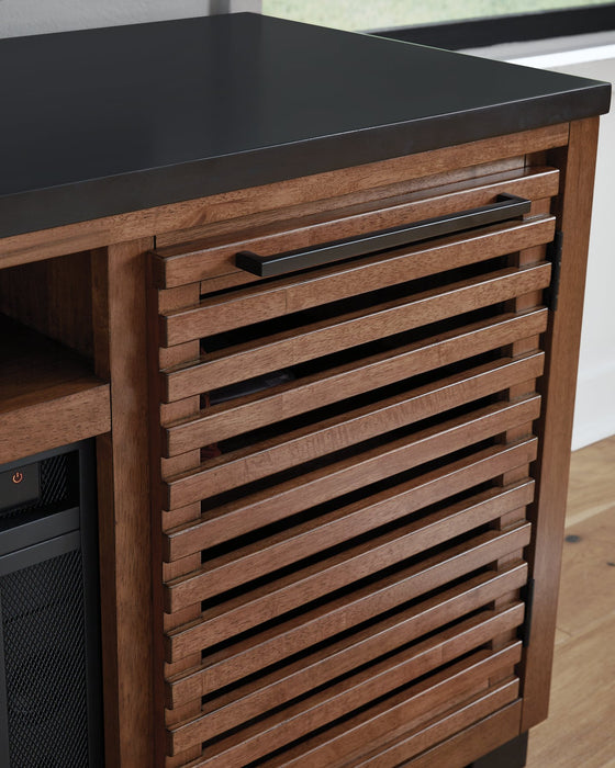 Kallari 84" TV Stand with Electric Fireplace - Visions in Furniture (La Mirada, CA)