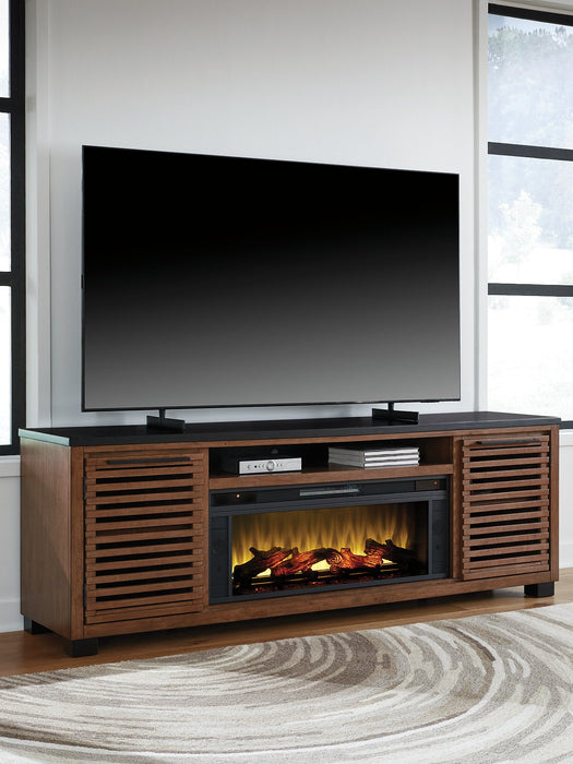 Kallari 84" TV Stand with Electric Fireplace - Visions in Furniture (La Mirada, CA)