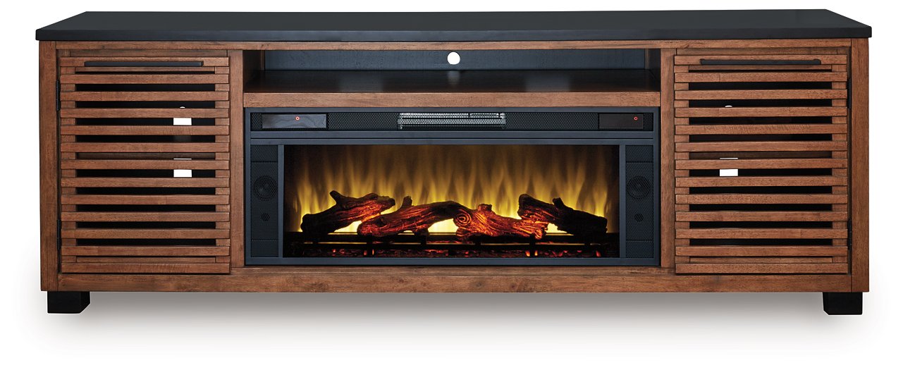 Kallari 84" TV Stand with Electric Fireplace - Visions in Furniture (La Mirada, CA)