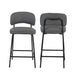 Blythe Gray Vegan Leather Counter Chair (2 Per Carton)