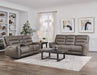 Parker Living Lawson - Sydney Brunette Power Zero Gravity Tilt Console Loveseat P2