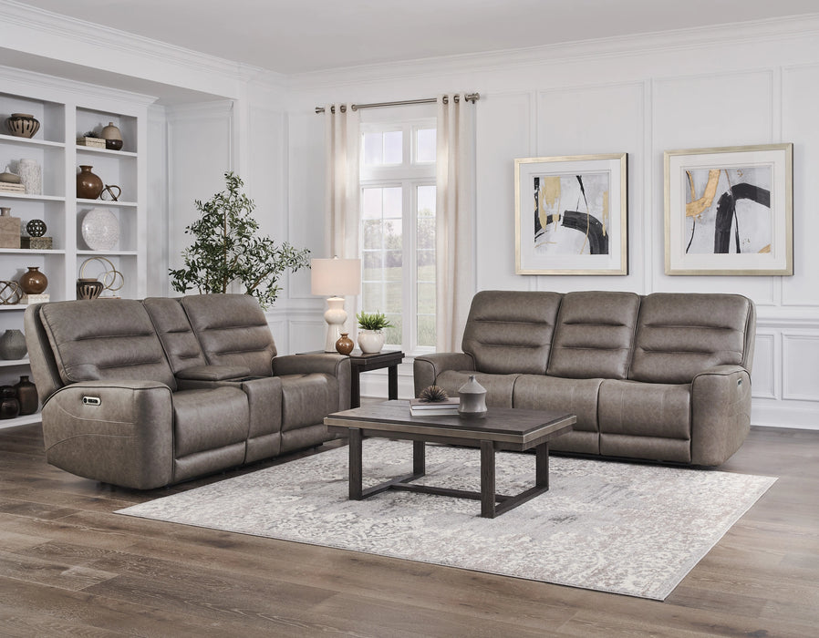 Parker Living Lawson - Sydney Brunette Zero Gravity Power Reclining Sofa and Loveseat