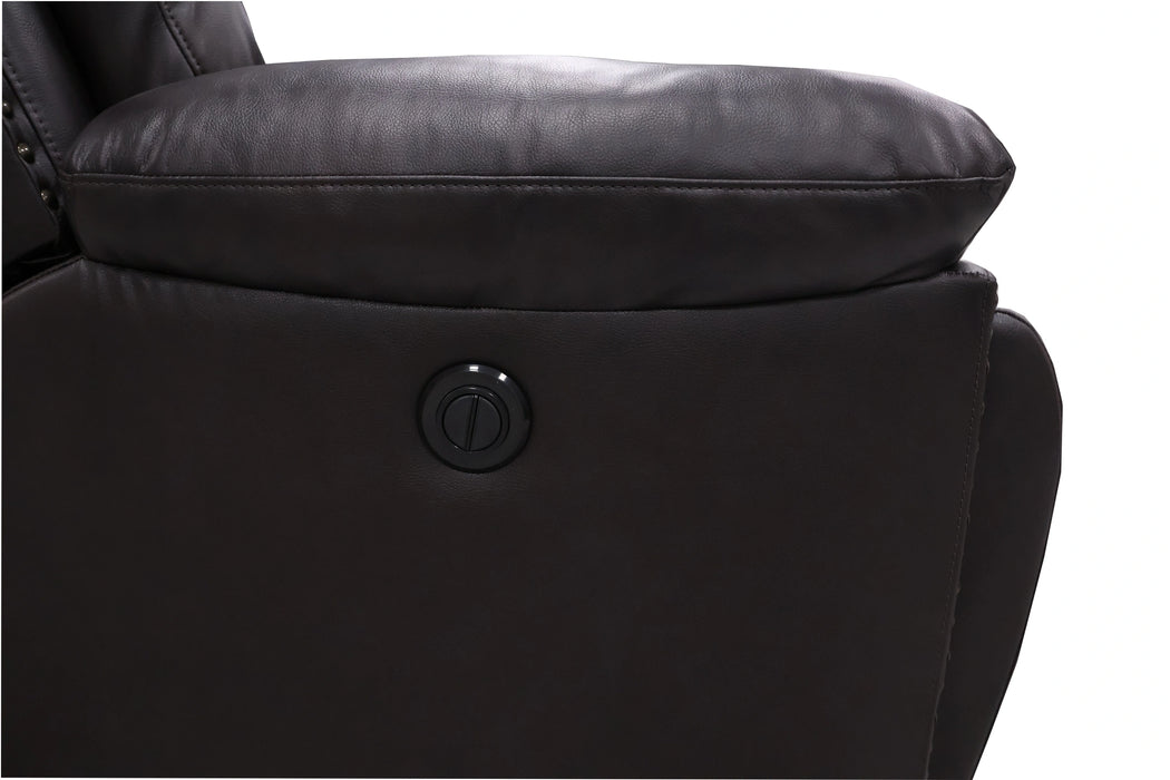 Nikko Glider Recliner W/Pwr Fr-Brown