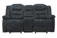 Parker Living Bolton - Misty Storm Glider Reclining Console Loveseat