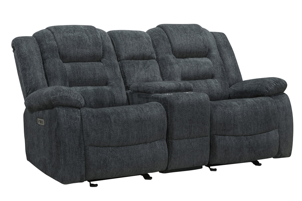 Parker Living Bolton - Misty Storm Manual Reclining Sofa and Loveseat