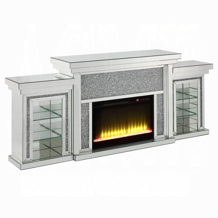 Noralie Fireplace With Led - Visions in Furniture (La Mirada, CA)