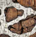 AICO Furniture Discoveries Wood Crafted Round Cocktail Table with Silver Accents - Visions in Furniture (La Mirada, CA)