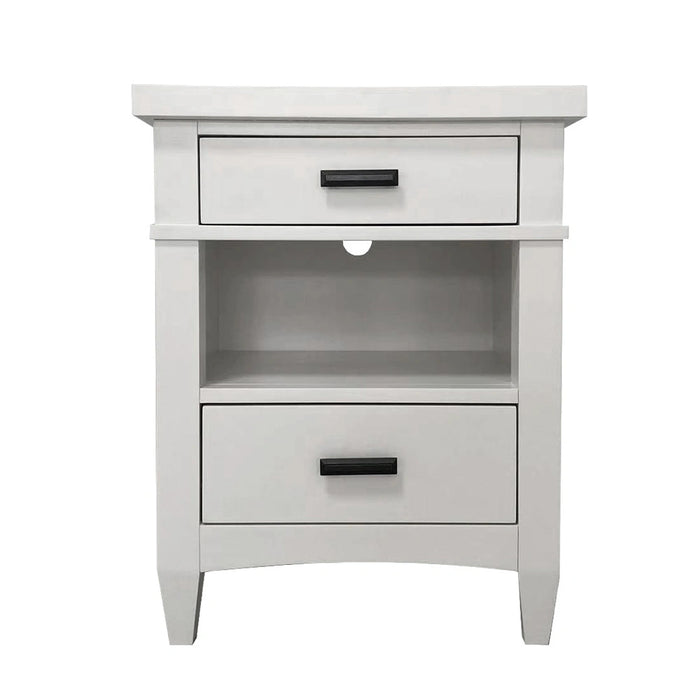 Parker House Americana Modern Bedroom King Platform Bed 2 Nightstands and Dresser with Mirror