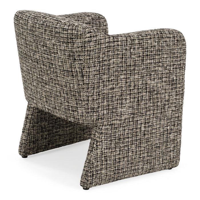 Oldford - Modern Beige + Black Fabric Dining Chair