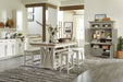 Parker House Americana Modern Dining 72 inch Island Counter Height Extendable Dining Table