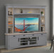 Parker House Americana Modern - Dove 92 In. TV Console with Hutch and LED Lights