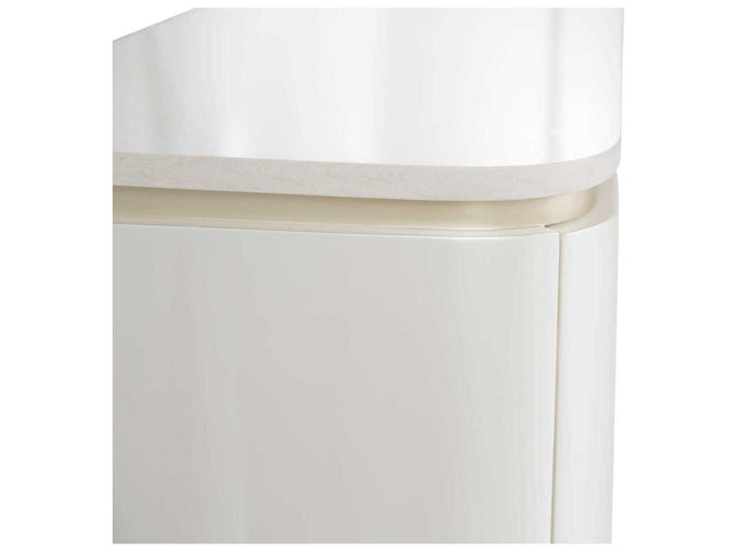 AICO Furniture London Place Media Cabinet in Creamy Pearl - Visions in Furniture (La Mirada, CA)