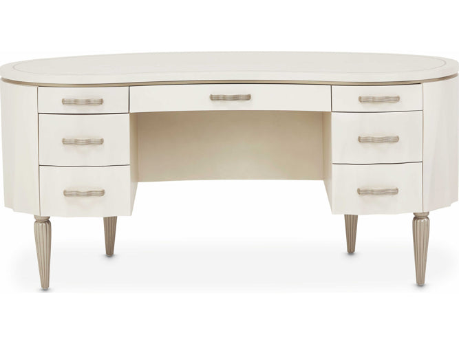 AICO Furniture London Place Desk in Creamy Pearl - Visions in Furniture (La Mirada, CA)