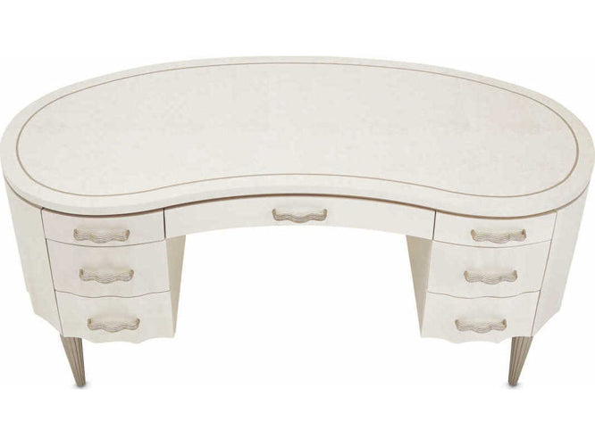 AICO Furniture London Place Desk in Creamy Pearl - Visions in Furniture (La Mirada, CA)