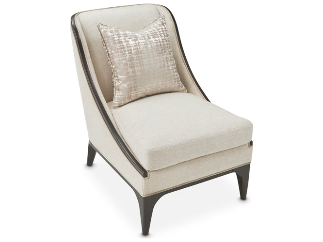 AICO Paris Chic Chair Cremini in Espresso - Visions in Furniture (La Mirada, CA)