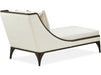 AICO Paris Chic Armless Chaise Cremini in Espresso - Visions in Furniture (La Mirada, CA)