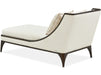 AICO Paris Chic Armless Chaise Cremini in Espresso - Visions in Furniture (La Mirada, CA)