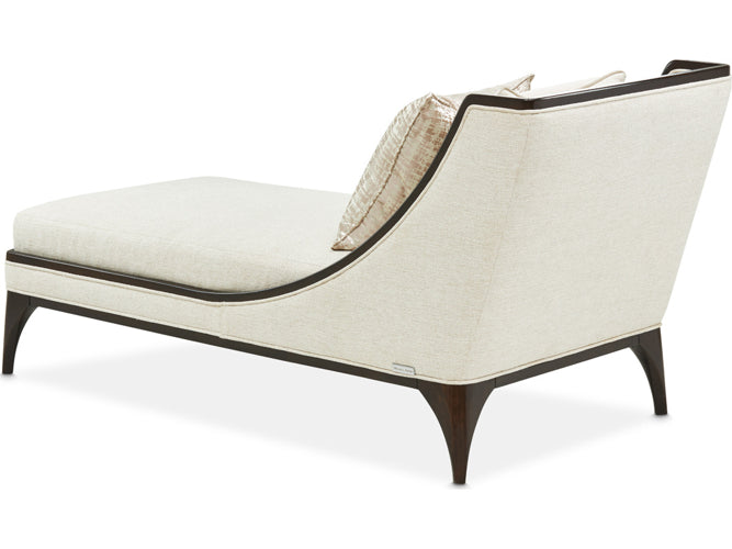 AICO Paris Chic Armless Chaise Cremini in Espresso - Visions in Furniture (La Mirada, CA)