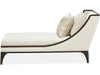 AICO Paris Chic Armless Chaise Cremini in Espresso - Visions in Furniture (La Mirada, CA)