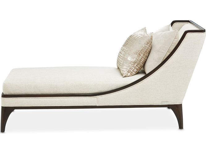 AICO Paris Chic Armless Chaise Cremini in Espresso - Visions in Furniture (La Mirada, CA)