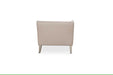AICO Furniture Camden Court LAF Chaise Flax in Platinum - Visions in Furniture (La Mirada, CA)
