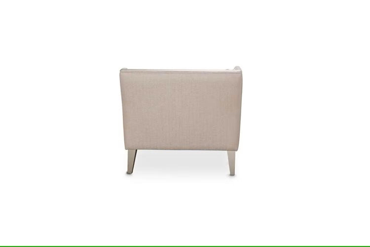 AICO Furniture Camden Court LAF Chaise Flax in Platinum - Visions in Furniture (La Mirada, CA)