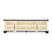 AICO Furniture Tuxedo Media Cabinet in Piano Keyboard - Visions in Furniture (La Mirada, CA)