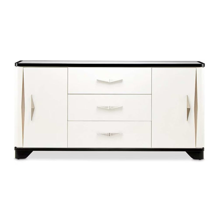 AICO Furniture Tuxedo Sideboard in Piano Keyboard - Visions in Furniture (La Mirada, CA)